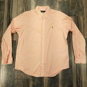 Polo Ralph Lauren Classic Orange Stripe Shirt
